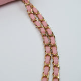 Chanel Double Flap Medium Sakura GHW - s10