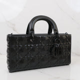 HOLD / Dior D-Joy Medium Black Cannage Calfskin with Diamond Motif