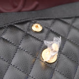 Chanel Double Flap Small Black Caviar GHW - (MICROCHIP)