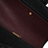 Chanel Double Flap Jumbo Black GHW -s24