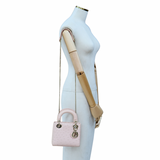 Lady Dior Mini Pink Ostrich GHW