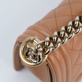 Chanel Le Boy Caramel Small - (MICROCHIP)