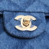 HOLD | Chanel Double Flap Medium Denim GHW