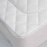 HOLD / Chanel Double Flap Medium White - GHW