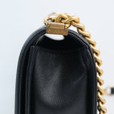 HOLD | Chanel Le Boy Old Medium Black AGHW -s30