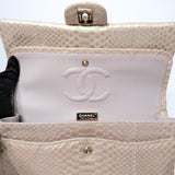 Chanel Double Flap Medium Iridescent Python GHW