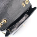 Chanel Vintage Flap Black Caviar GHW - s7