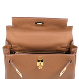 Hermes Kelly 25 Togo Gold GHW - U