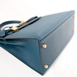 Hermes Kelly 28 Sellier Vert Bosphere GHW - T