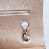 Chanel Double Flap Medium Chevron Iridescent Beige SHW - s24