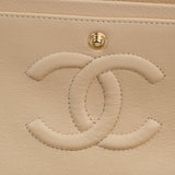 Chanel Double Flap Medium Beige Claire -(MICROCHIP)