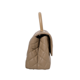 Chanel Coco Handle Small Dark Beige GHW - (MICROCHIP)