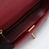 Chanel Extra Mini Rec Lambskin Burgundy GHW - (MICROCHIP)