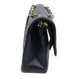 Chanel Double Flap Medium Black - (MICROCHIP)