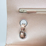 Chanel Double Flap Medium Chevron Iridescent Beige SHW - s24