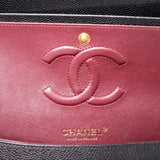 Chanel Double Flap Medium Black GHW - s27