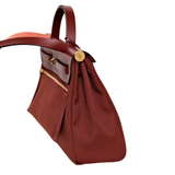 Hermes Herbag 31 Zip Rouge H