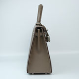 HOLD | Hermes Kelly 25 Etoupe Sellier PHW - U