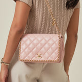 Chanel Neverending Chain Medium Flap Pink - (MICROCHIP)