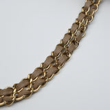 Chanel Double Flap Medium Dark Beige GHW - (MICROCHIP)