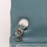 Chanel Mini Square Green Caviar SHW - s24