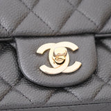 Chanel Mini Rectangle Iridescent Black GHW -s25