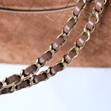 Chanel Maxi Flap 32CM Suede Camel GHW