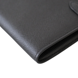 Hermes Kelly Wallet Black PHW - A