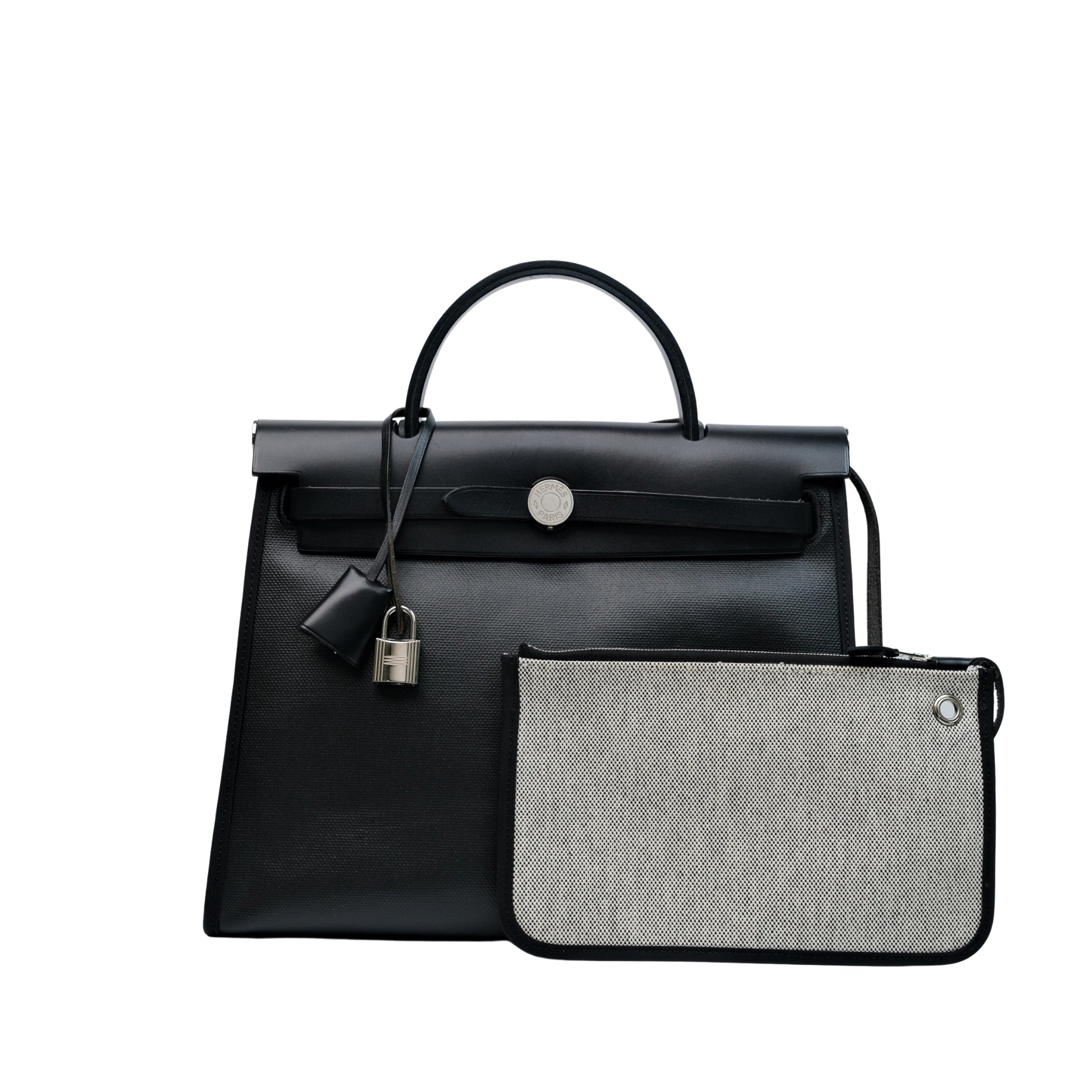 Hermes Herbag 31 Zip Noir PHW C – Luxuxywishph - Main Image