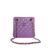 Chanel Purple 23S Mini Bucket Bag GHW - (MICROCHIP)