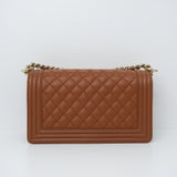 Chanel Le Boy Dark Caramel Old Medium - (BRANDNEW)