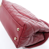 Chanel Coco Handle Small Burgundy GHW - (MICROCHIP)