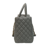 HOLD | Chanel Coco Handle Shopping Tote Grey GHW - 27