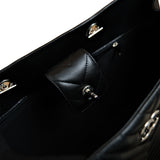 Chanel Chevron Timeless Tote Caviar SHW -s22