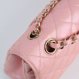 HOLD | Chanel Double Flap Medium Pink Iridescent -s27