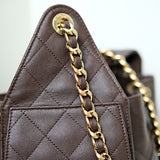 Chanel 25 Small Chocolat GHW - (BRANDNEW)