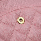 Chanel Double Flap Medium Sakura GHW - s10