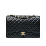 HOLD | Chanel Double Flap Maxi Black GHW