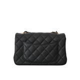 Chanel Mini Rectangle Iridescent Black GHW -s25
