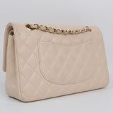 Chanel Double Flap Medium Cream -s29