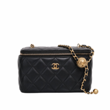 Chanel Vanity Pearl Crush Black GHW