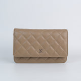 Chanel Wallet On Chain Dark Beige