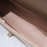 Chanel Chevron Le Boy Old Medium Dark Beige GHW