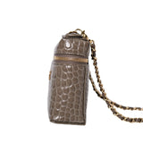 Chanel Slim Vanity Croc GHW - (BRAND NEW)