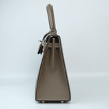 HOLD | Hermes Kelly 25 Etoupe Sellier PHW - U