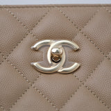 Chanel Timeless Tote Dark Beige GHW