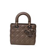 Lady Dior Small Taupe GHW - (UNUSED)