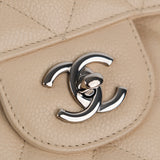 Chanel Double Flap Jumbo Beige SHW - s14