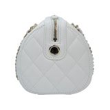 Chanel Mini Bowling Bag White GHW - (BRANDNEW)