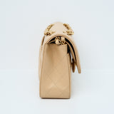Chanel Double Flap Small Beige Claire GHW - s31